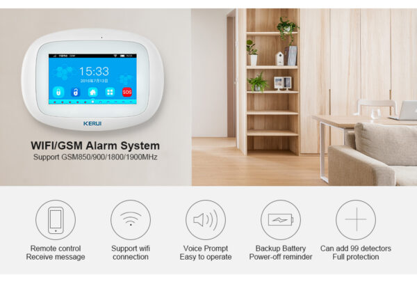 WIFI/GSM ჭკვიანი სიგნალიზაცია სენსორული ეკრანით - Image 6