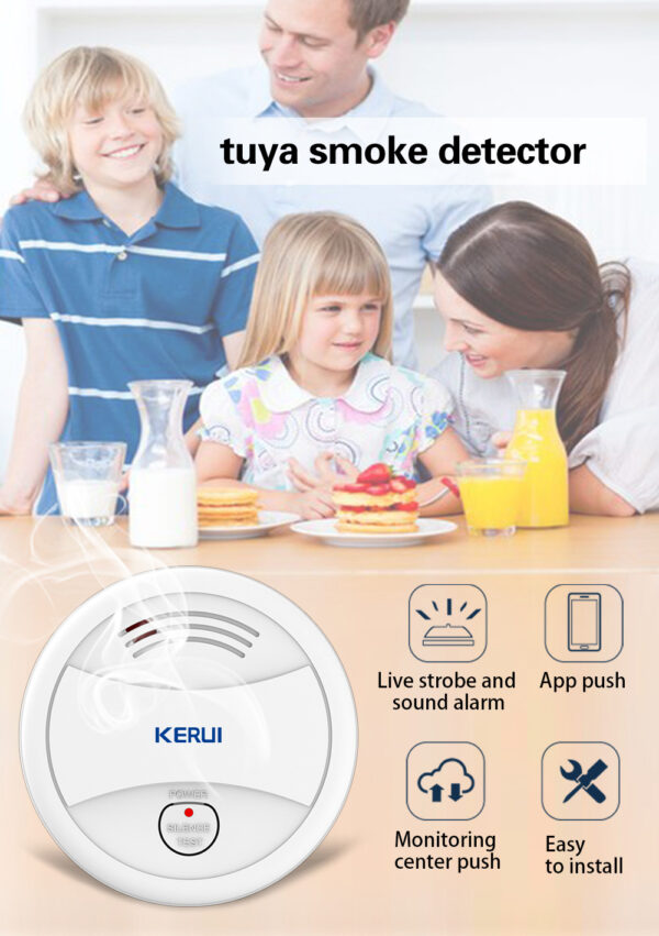 კვამლის ჭკვიანი დეტექტორი WIFI -ით - Image 6