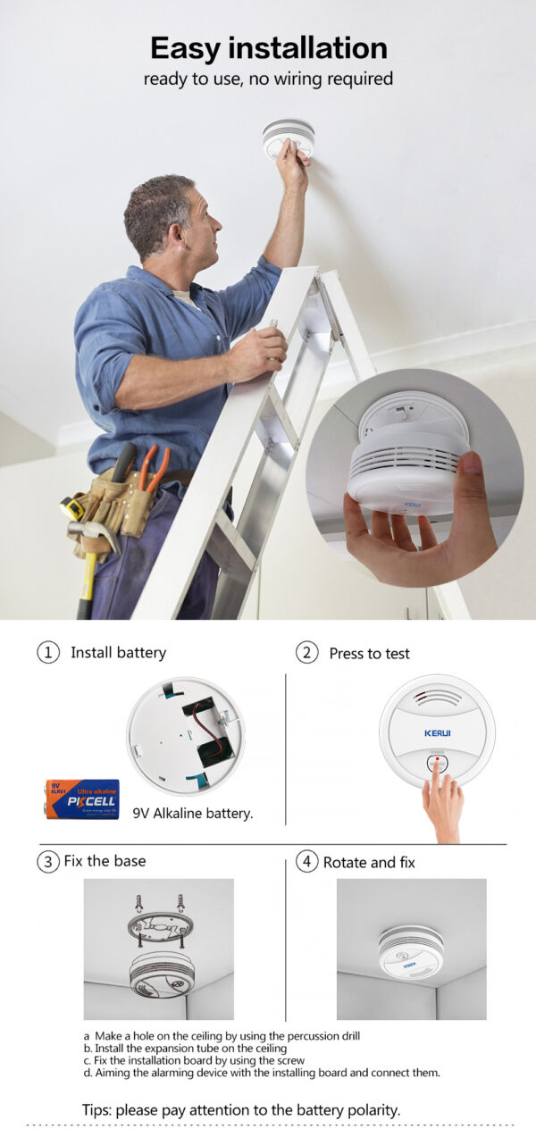 კვამლის ჭკვიანი დეტექტორი WIFI -ით - Image 9