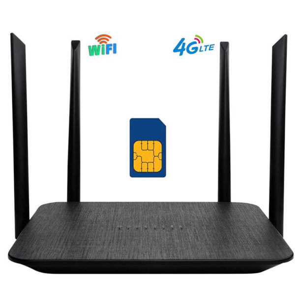 WIFI / LTE როუტერი ოთხი ანტენით